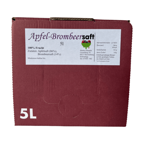 Apfel-Brombeersaft 5l