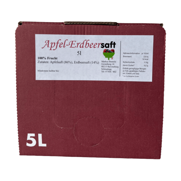 Apfel-Erdbeersaft 5l