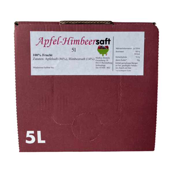 Apfel-Himbeersaft 5l