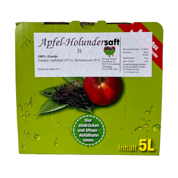 Apfel-Holundersaft 3l/5l