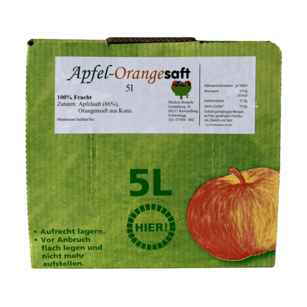 Apfel-Orangesaft 5l