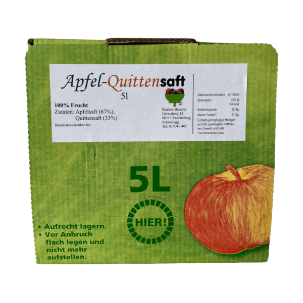 Apfel-Quittensaft 5l